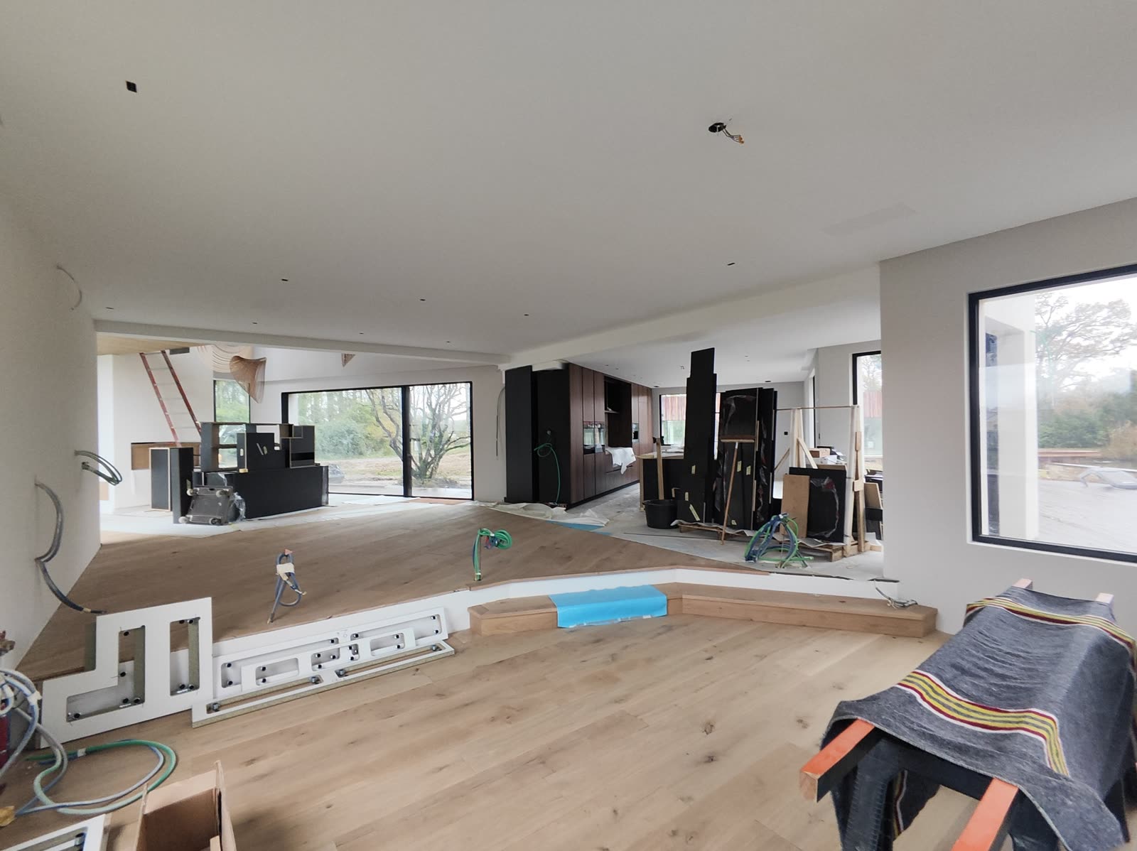 Préparation des passages techniques pendant les travaux