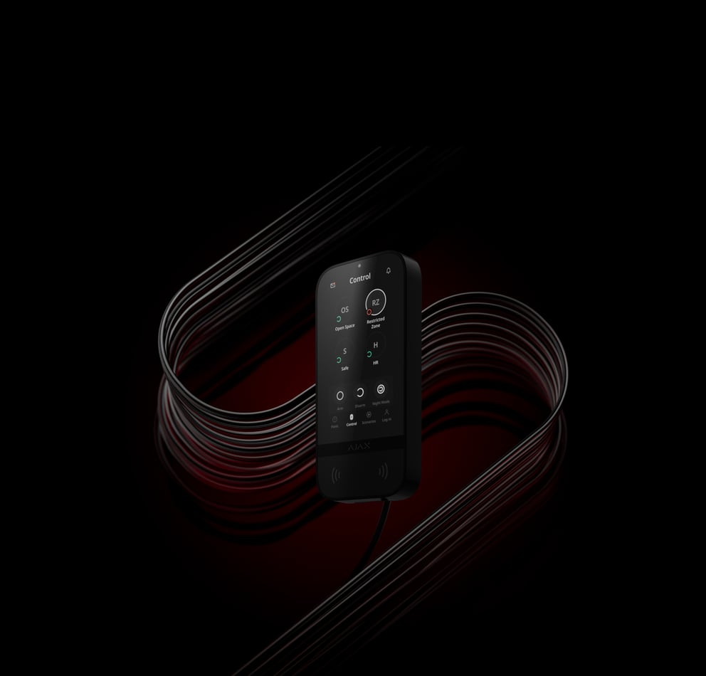 Ajax officiel — superior-keypad-touchscreen-fibra