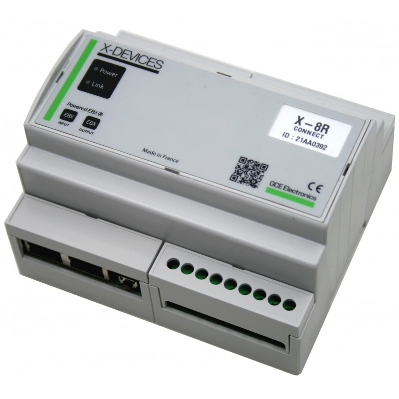 GCE officiel — X8R Connect - 8 sorties relais — 2