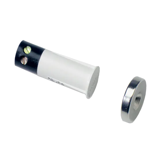 Détecteur ouverture encastré à vis et aimant large