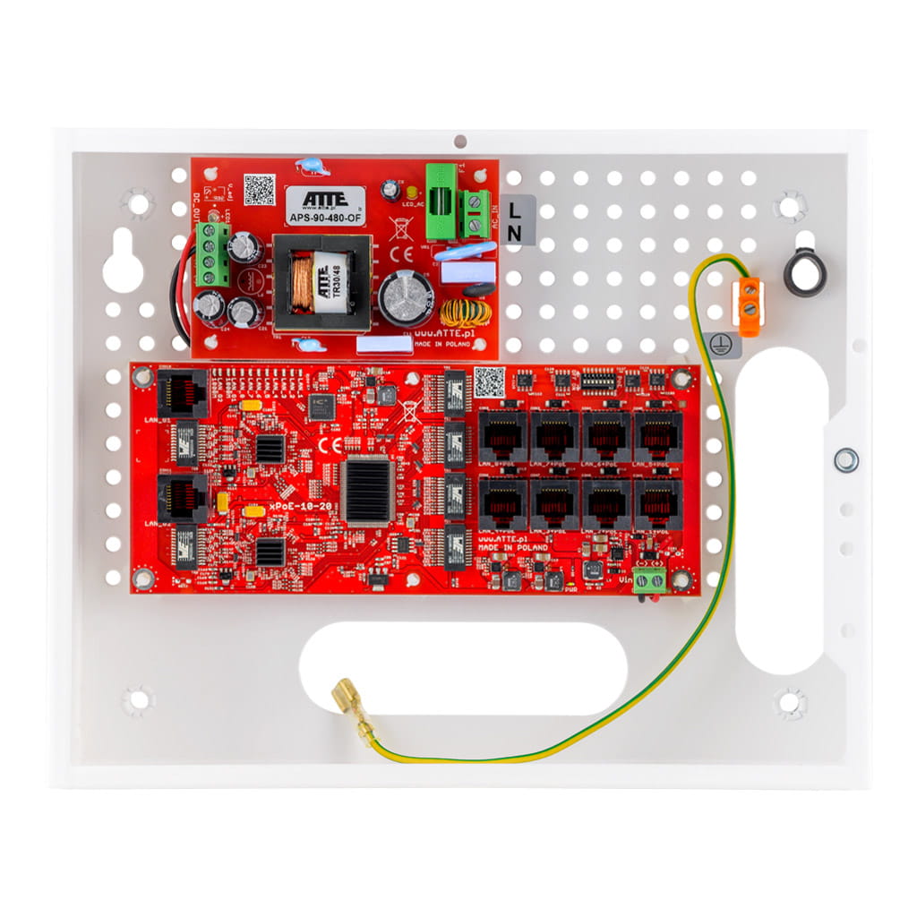 [IP-8-20-E] ATTE - Kit PoE 8 caméras – coffret intérieur