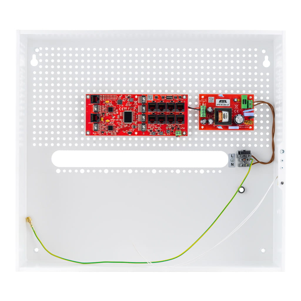 ATTE - Kit PoE 8 caméras – coffret intérieur avec espace NVR