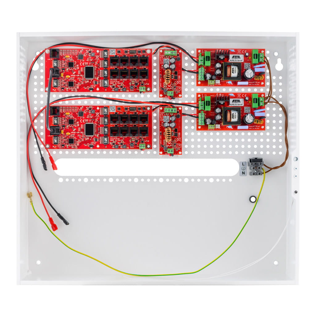 ATTE - Kit PoE secouru 16 caméras – coffret intérieur avec espace NVR