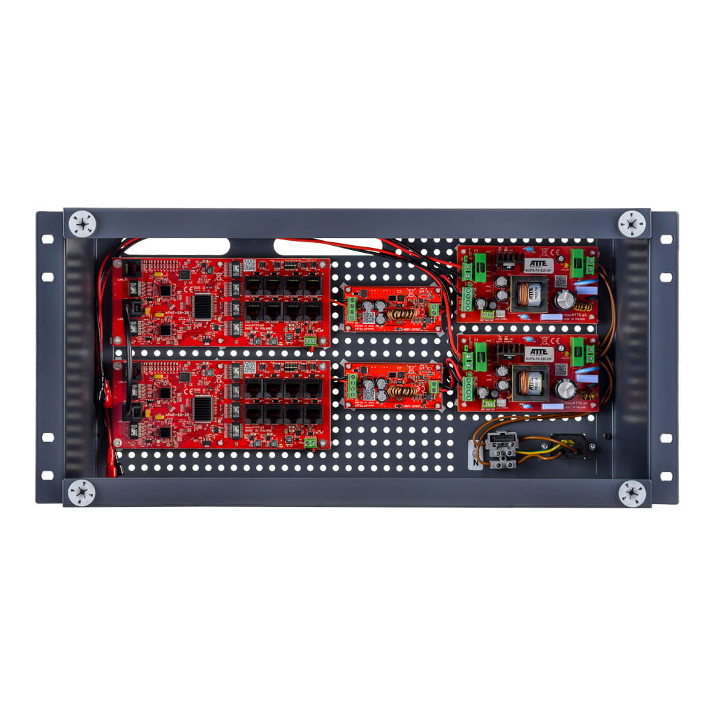 ATTE - Kit PoE secouru 16 caméras – coffret rack 5U