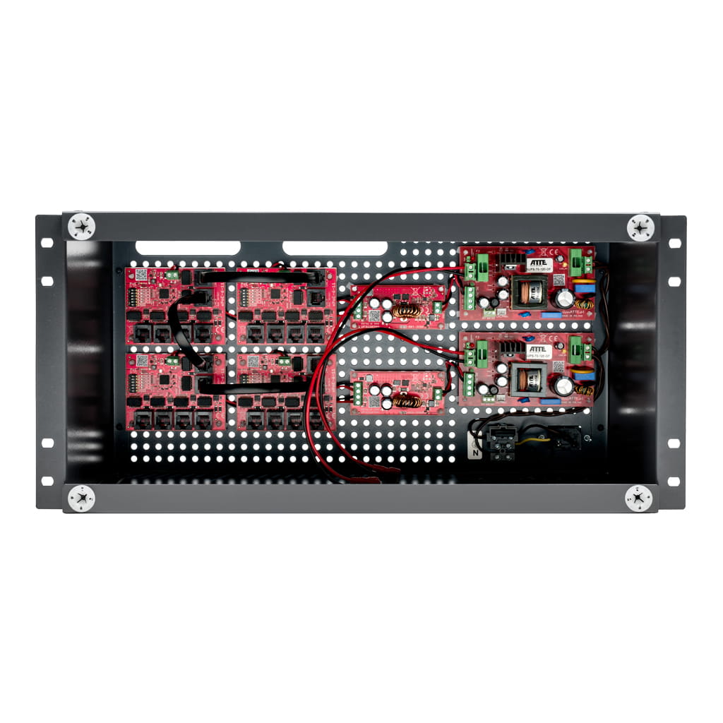 [IPUPS-17-11-R5U0] ATTE - Kit PoE secouru 17 caméras – coffret rack 5U