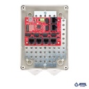 ATTE - Switch PoE 6 ports Fast Ethernet longue portée – coffret à bouchons