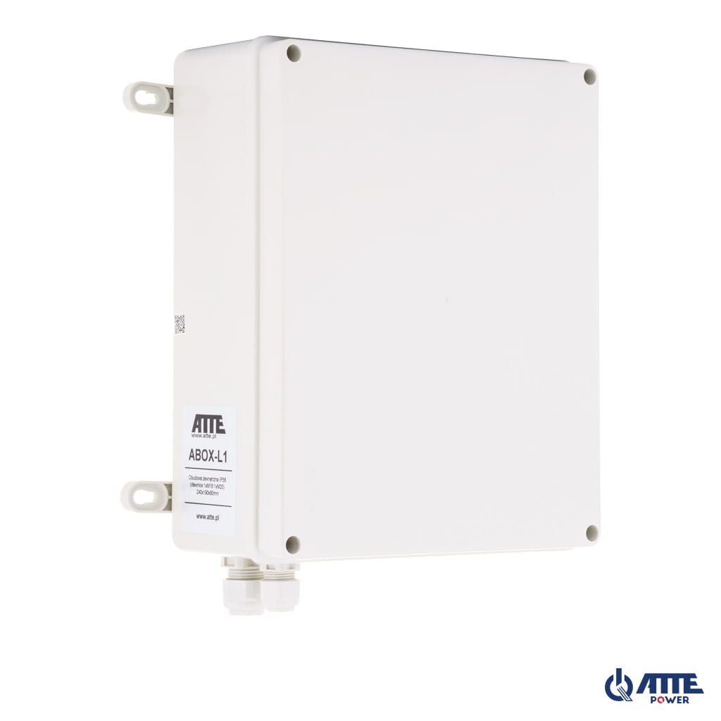[ABOX-L1] ATTE - Boîtier extérieur IP56 190 × 240 × 90 mm – batterie 7 Ah