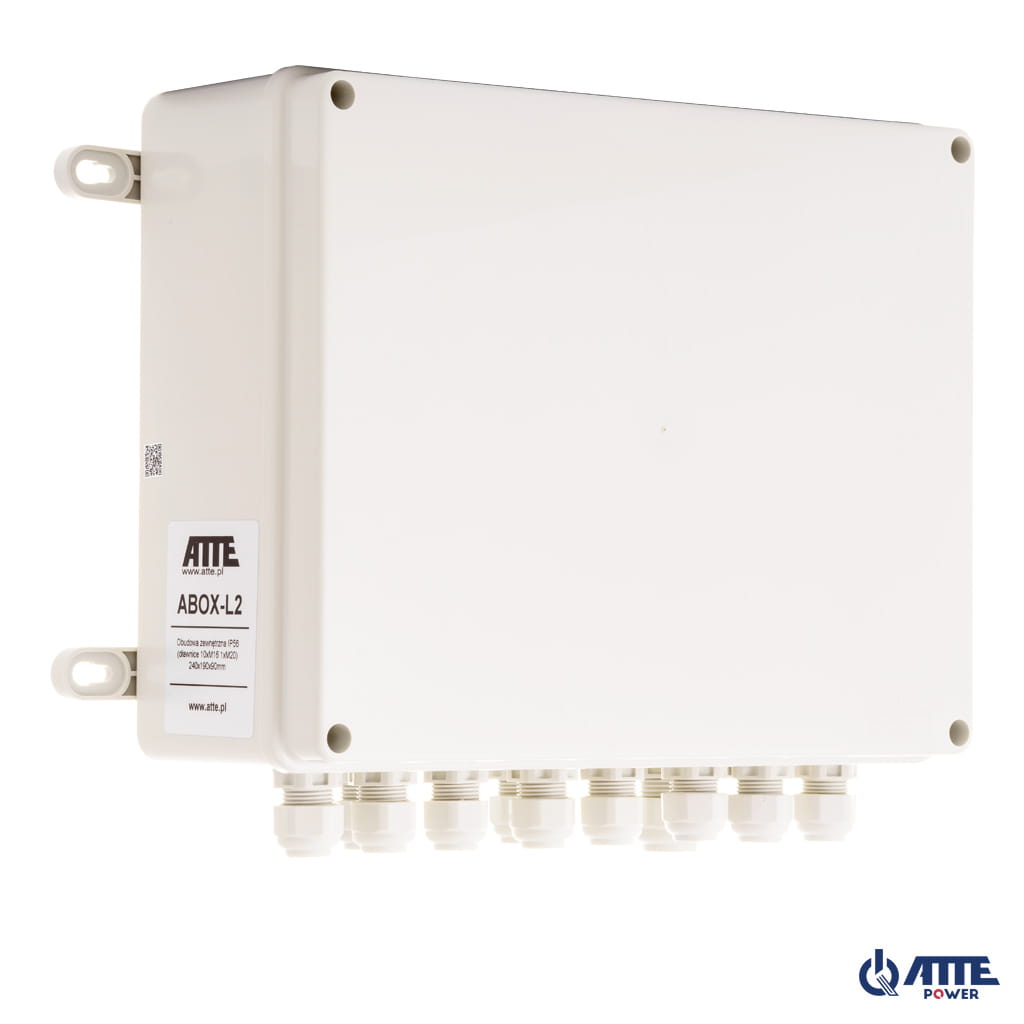 ATTE - Coffret extérieur IP56 240 × 190 × 90 mm – 10 presse-étoupes