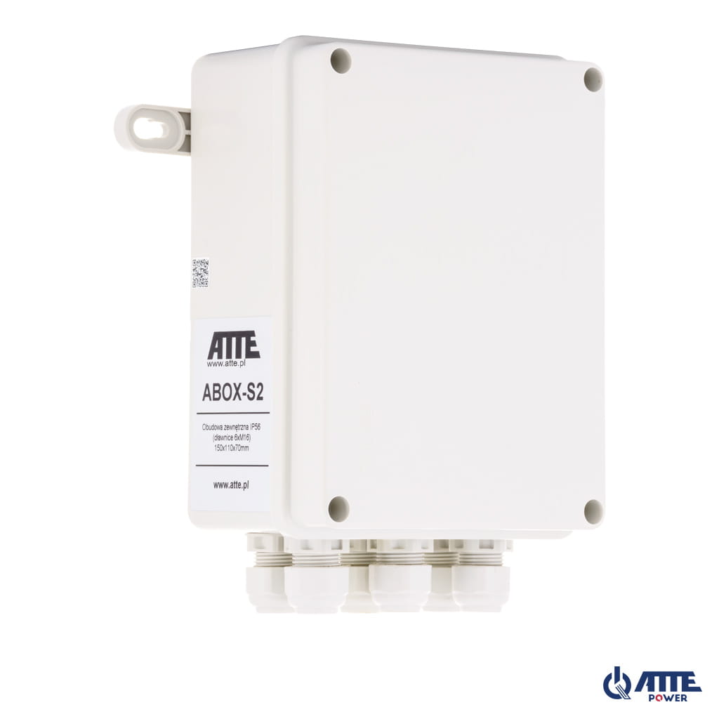 ATTE - Boîtier extérieur IP56 110 × 150 × 70 mm – 6 presse-étoupes
