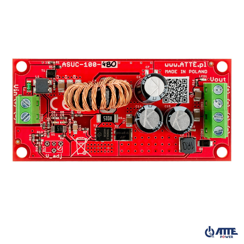 [ASUC-100-480-OF] ATTE - Convertisseur DC/DC élévateur 48 V – 100 W