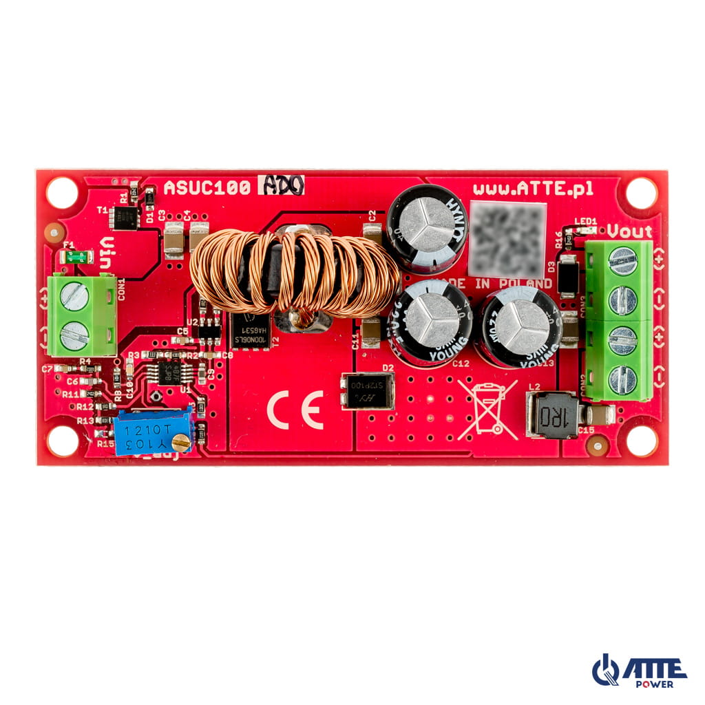 ATTE - Convertisseur DC/DC élévateur réglable 12 à 48 V – 100 W