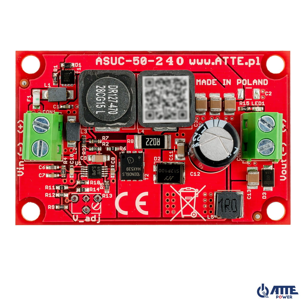 [ASUC-50-240-OF] ATTE - Convertisseur DC/DC élévateur 24 V – 50 W