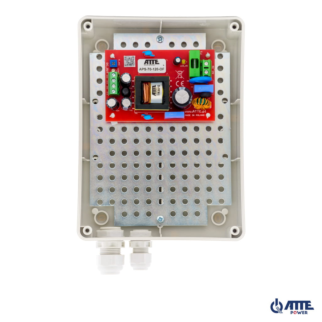 [APS-70-120-M1] ATTE - Alimentation SMPS 12 V / 72 W – coffret extérieur 140 × 190 × 70 mm