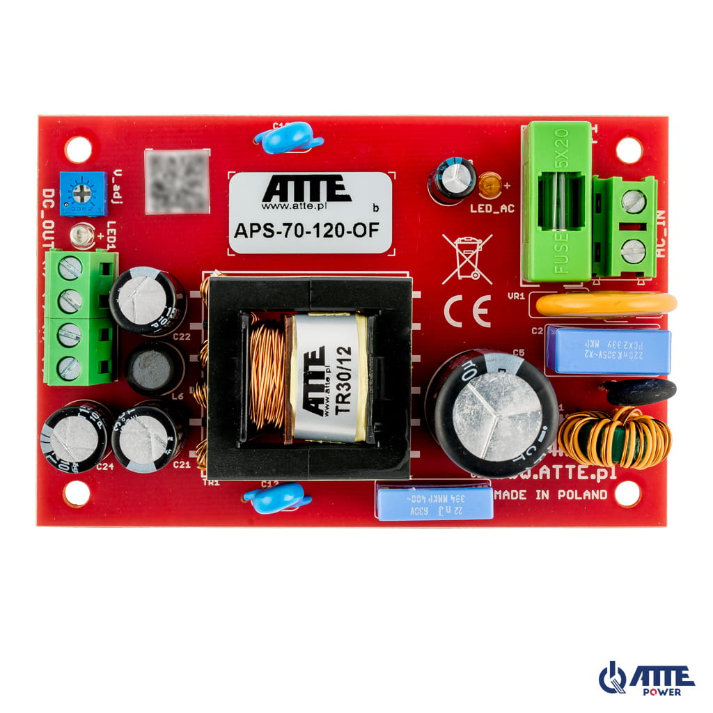 [APS-70-120-OF] ATTE - Alimentation SMPS 12 V / 72 W – module à intégrer