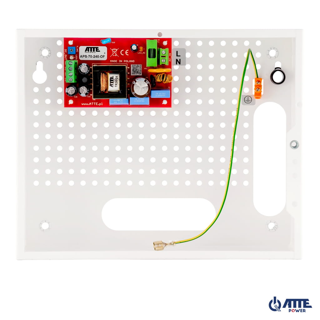 ATTE - Alimentation SMPS 24 V / 72 W – coffret intérieur 250 × 200 × 85 mm