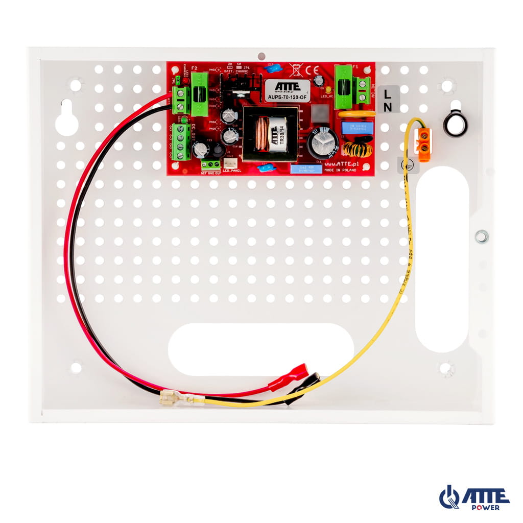 ATTE - Alimentation secourue 12 V / 72 W – coffret intérieur, batterie 7 Ah