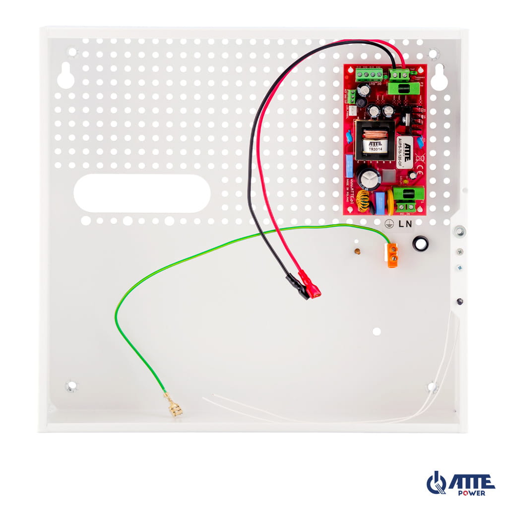 [AUPS-70-120-F] ATTE - Alimentation secourue 12 V / 72 W – coffret intérieur, batterie 18 Ah