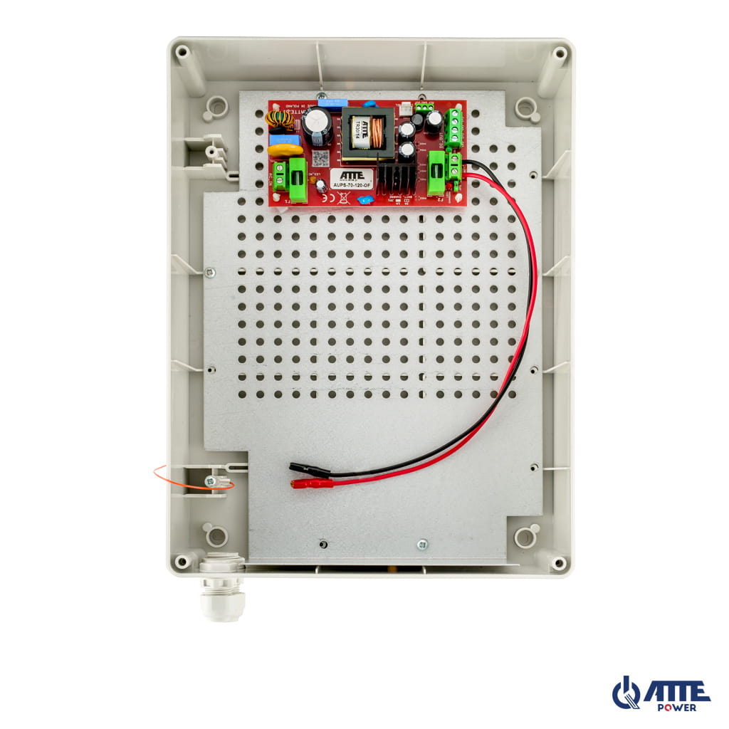 [AUPS-70-120-XL1] ATTE - Alimentation secourue 12 V / 72 W – coffret extérieur, batterie 18 Ah