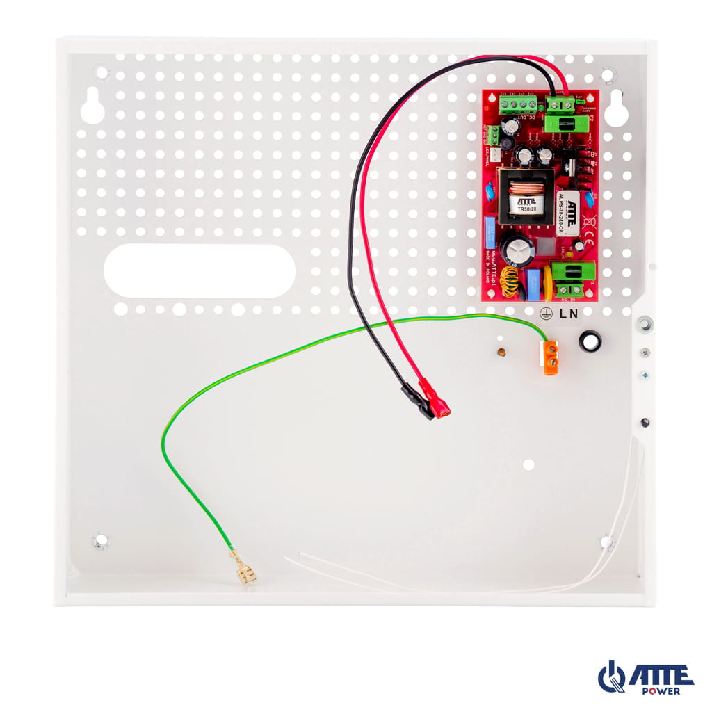 ATTE - Alimentation secourue 24 V / 72 W – coffret intérieur, 2 batteries 7 Ah