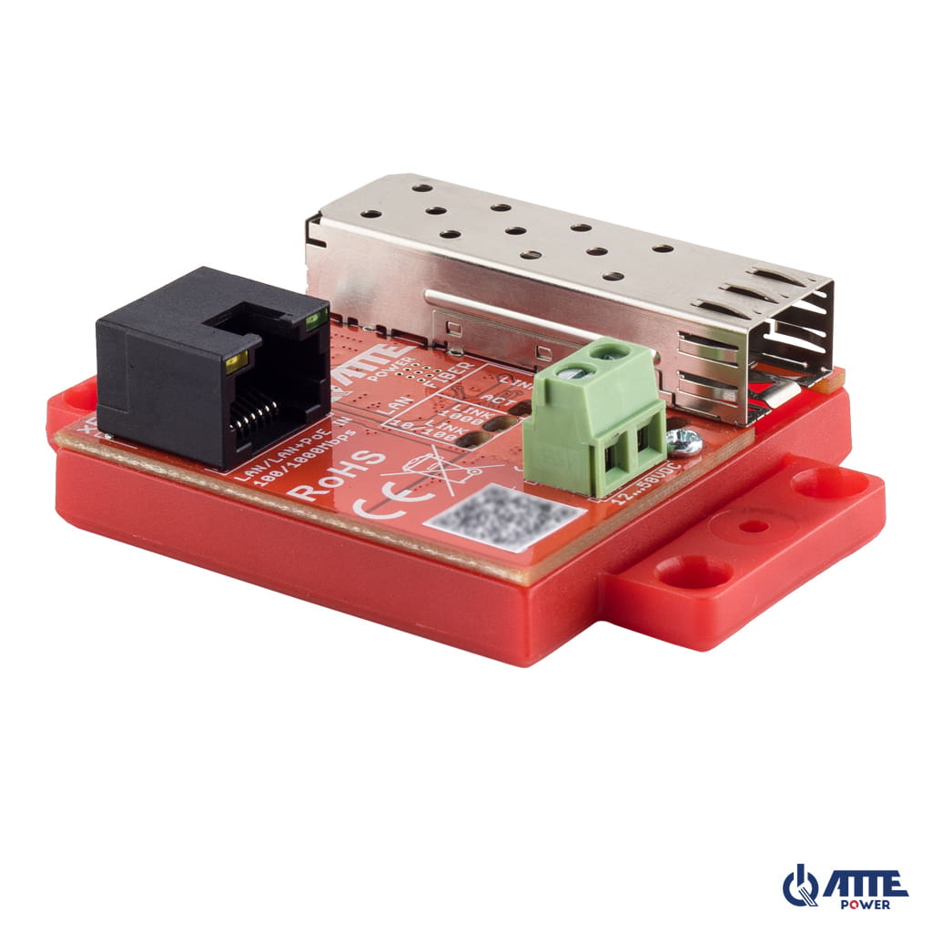 ATTE - Convertisseur média Gigabit RJ45/SFP – alimentation PoE