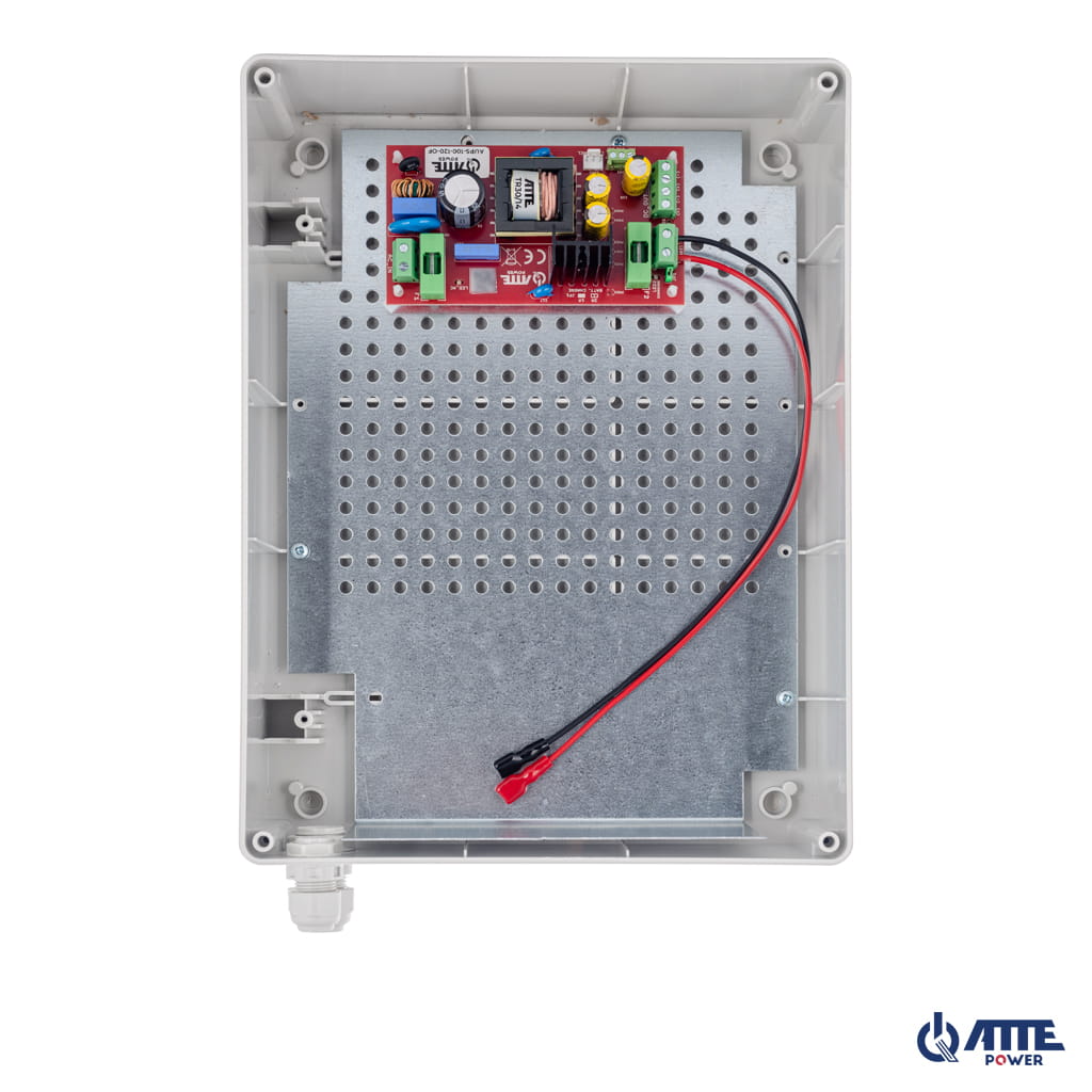 [AUPS-100-120-XL1] ATTE - Alimentation secourue 12 V / 100 W – coffret extérieur, batterie 18 Ah