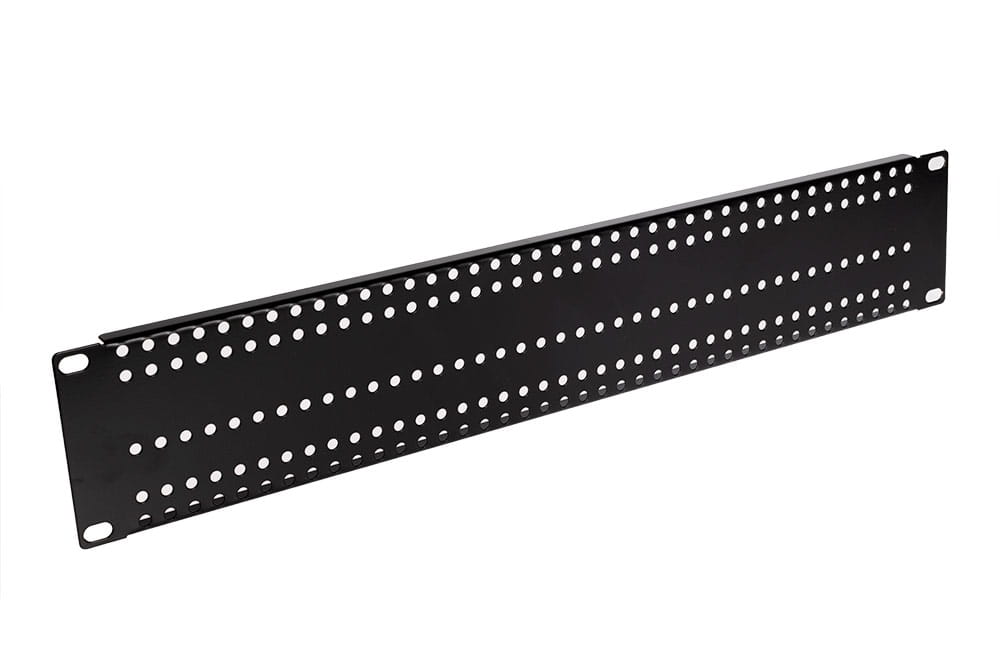 ATTE - Adaptateur rack 19 pouces 2U perforé – montage droit