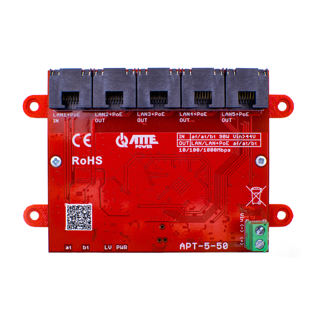 ATTE - Switch PoE 5 ports 10/100/1000 Mb/s