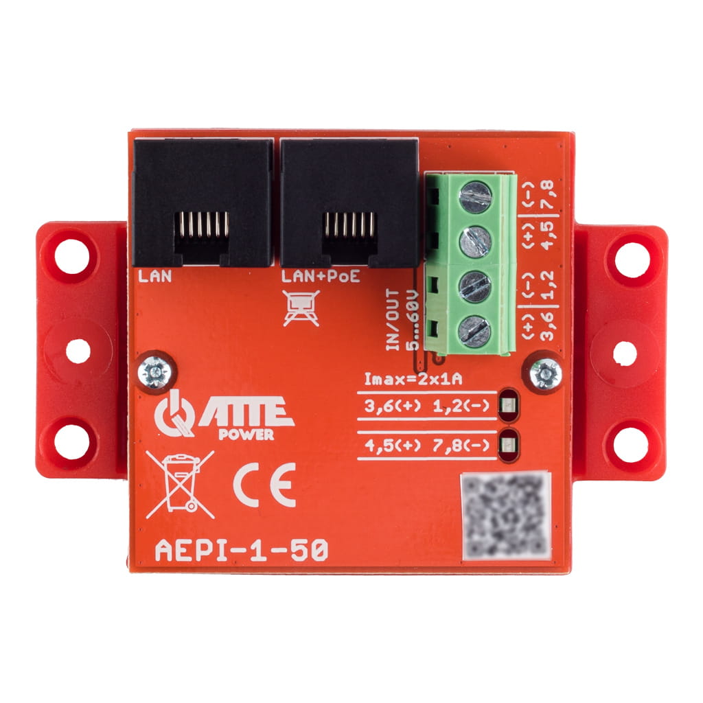ATTE - Adaptateur PoE passif 1 canal 10/100/1000 Mb/s