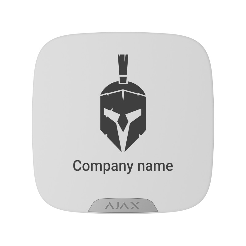 AJAX BASELINE - Plaque de marque pour sirène ext. DoubleDeck vierge
