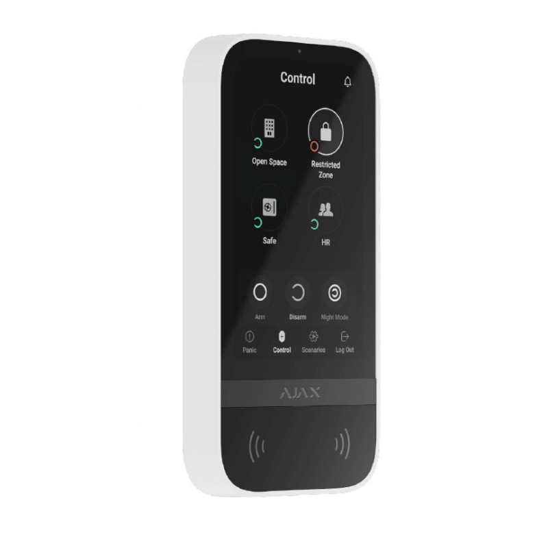 AJAX BASELINE - KeyPad TouchScreen Jeweller (Blanc)