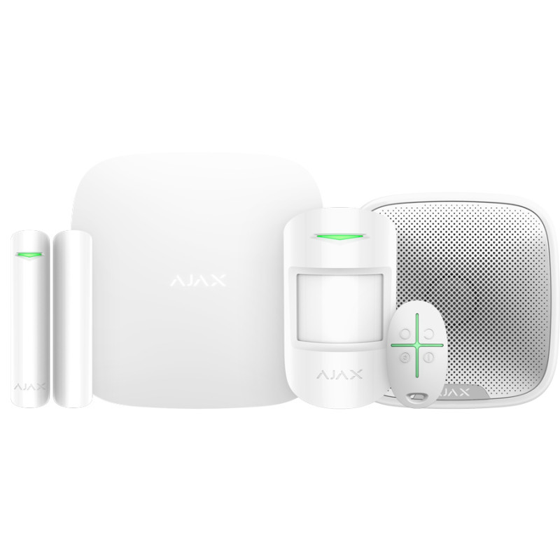 [AJ-BAS-KITSECURITAS-W] AJAX - Kit Securitas avec Hub 2 (4G) Ethernet (Blanc)