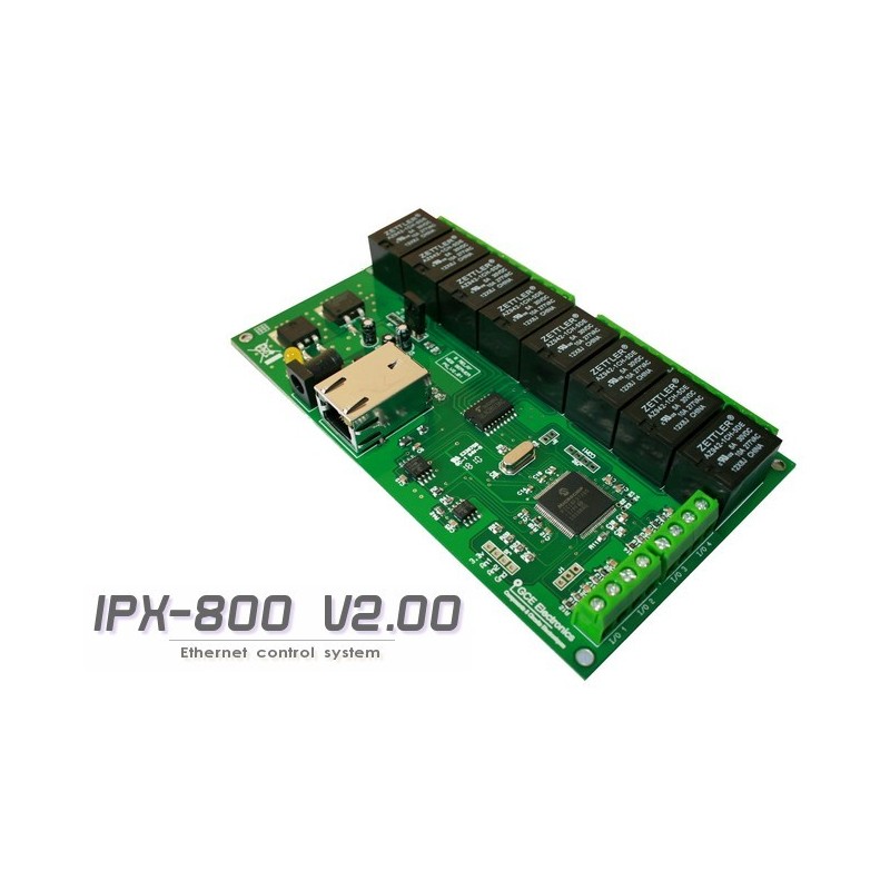 Carte ethernet 8 relais IPX800 V2.00 (Mémoire: 4Mb)