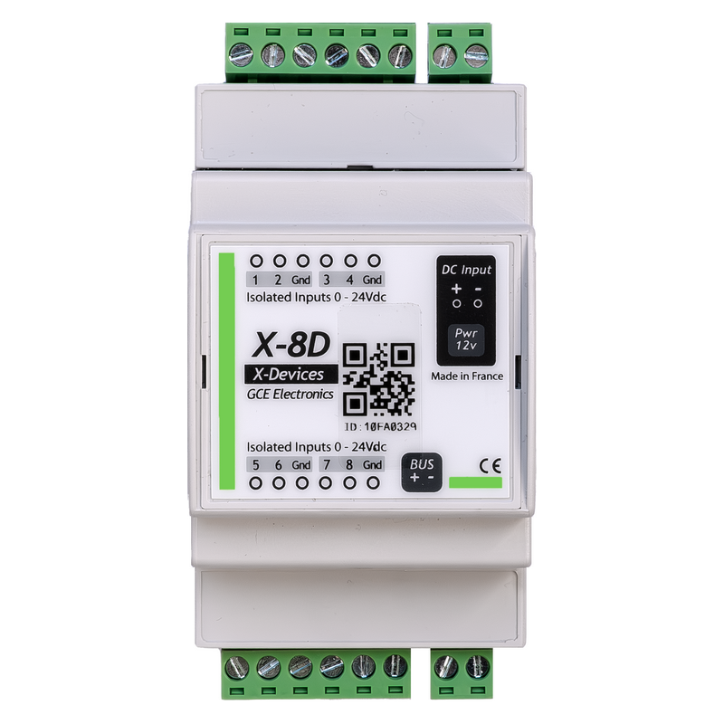 Extension 8 entrées digitales optocouplées X8D pour IPX800 V4