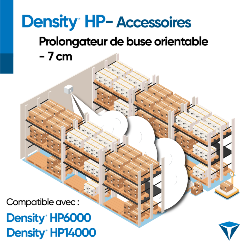 DENSITY - Prolongateur de buse orientable 7 cm pour HP
