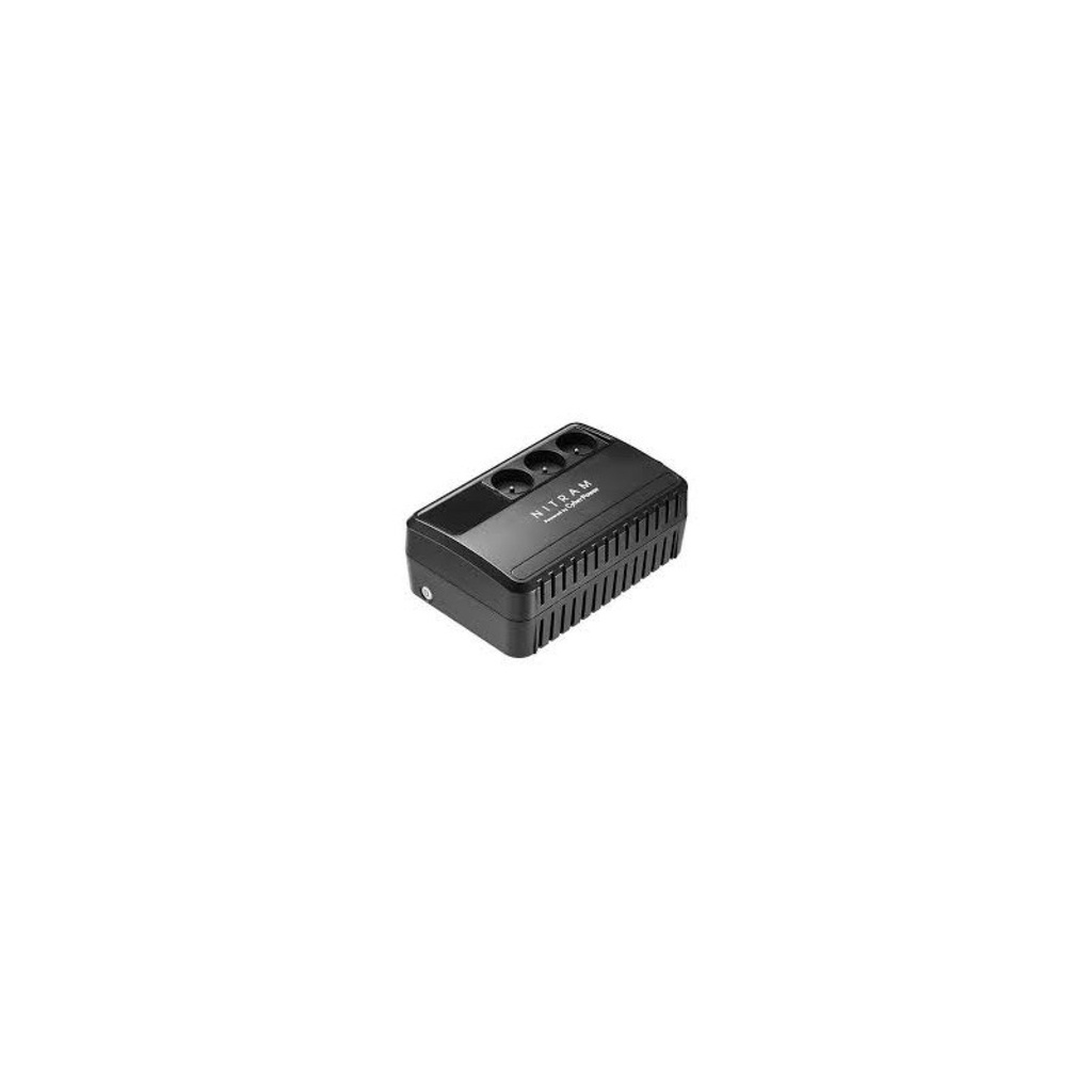 NITRAM - BU600E-FR - Onduleur line interactif 600 VA / 360 W - 3 prises FR