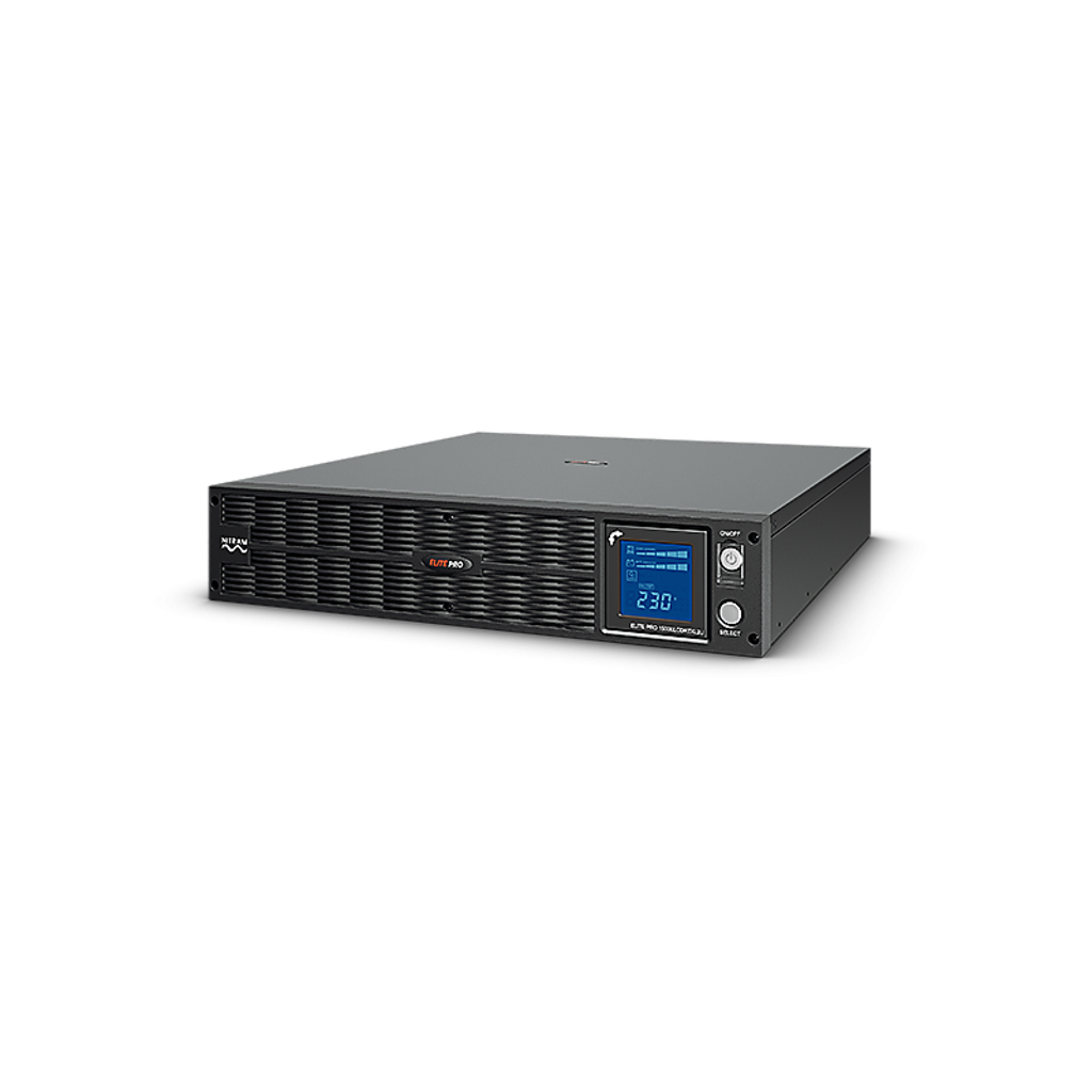 NITRAM - ElitePro1500ELCDRTXL2U - Onduleur line interactif sinus rack longue autonomie 1500 VA / 1125 W