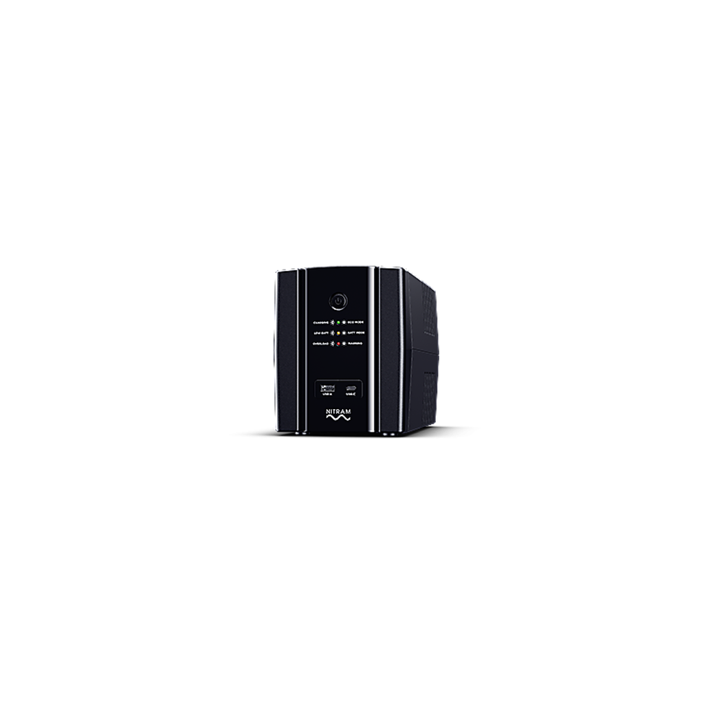NITRAM - Elite Value IEC 1500 - Onduleur line interactif 1500 VA / 900 W - 6 prises IEC