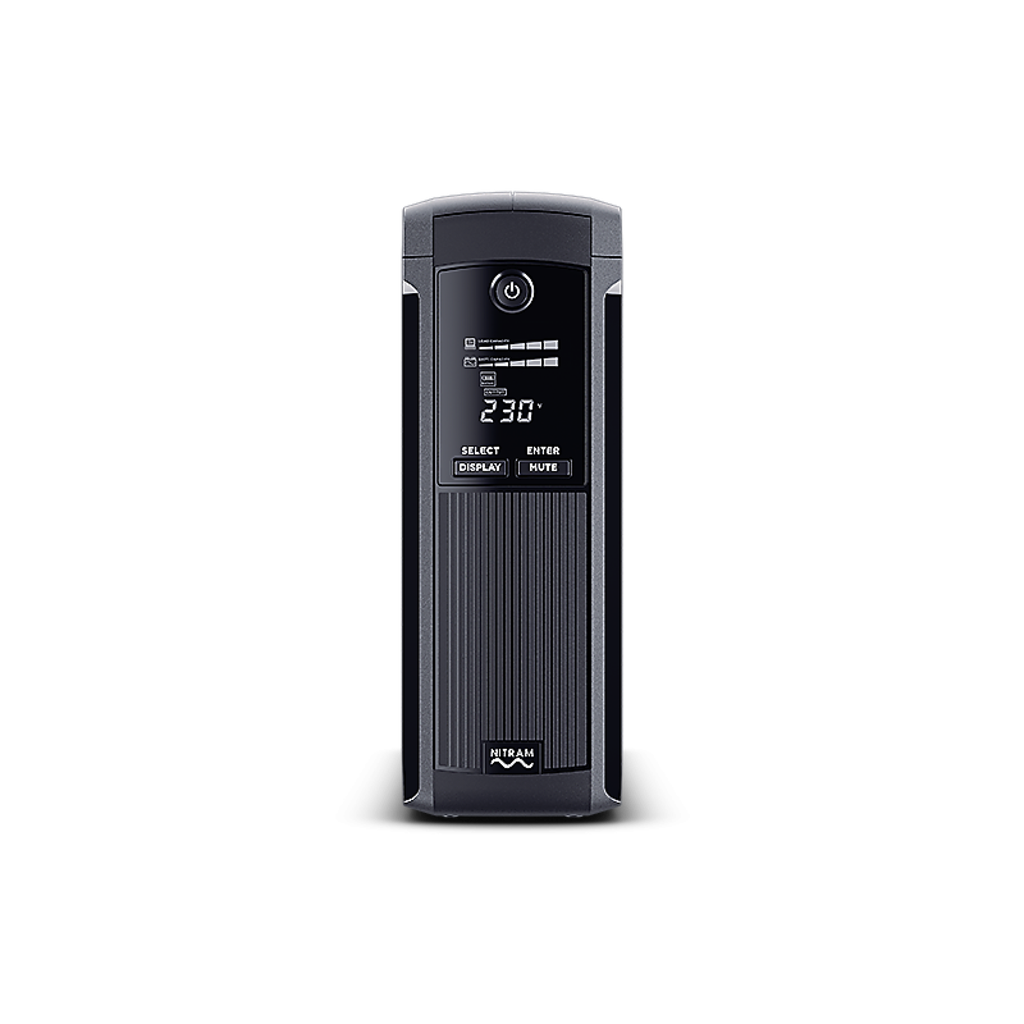 NITRAM - Elite Value Plus 1200 - Onduleur line interactif 1200 VA / 720 W - 5 prises FR