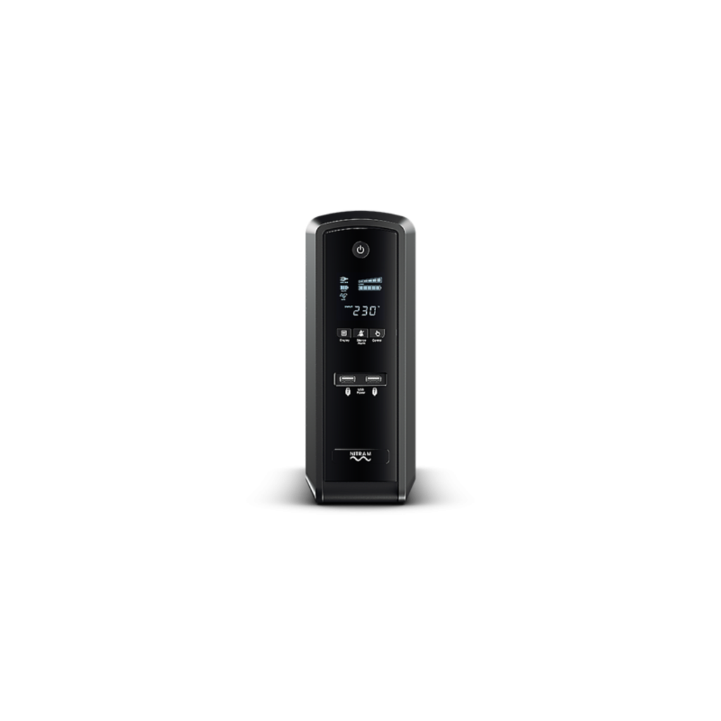 NITRAM - Elite PFC 1300ELCDA - Onduleur line interactif haute performance 1300 VA / 780 W