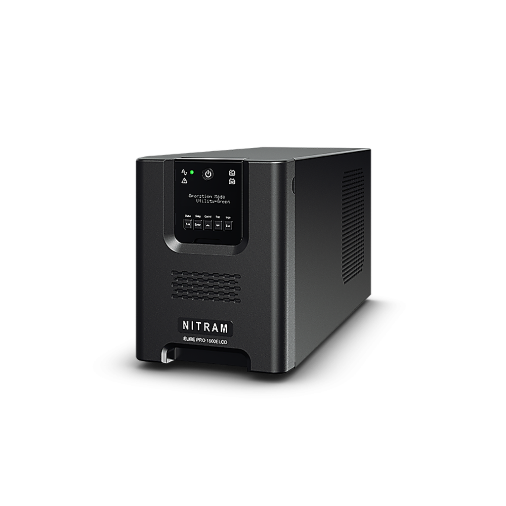 NITRAM - EliteProSN1500ELCDRT2U - Onduleur line interactif sinus rack 1500 VA avec carte réseau