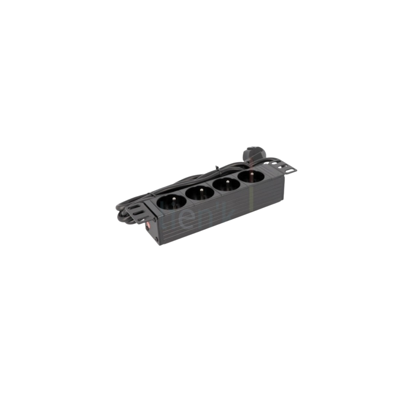 Bloc multiprise rackable 10 pouces pour coffret vidéo