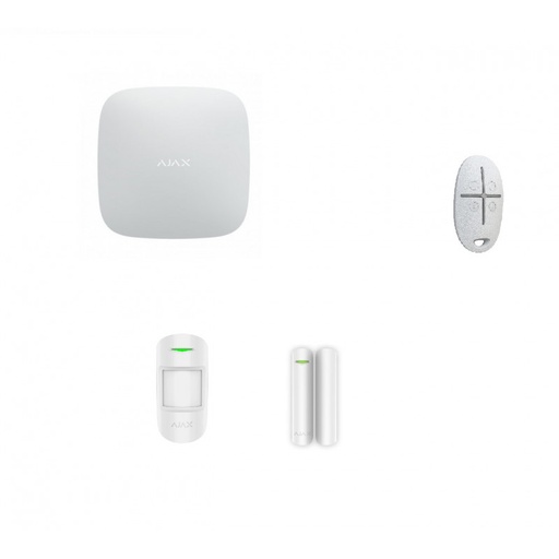 AJAX - HUB 2 PLUS + 1*MOTIONPROTECT + DOORPROTECT + SPACECONTROL - BLANC