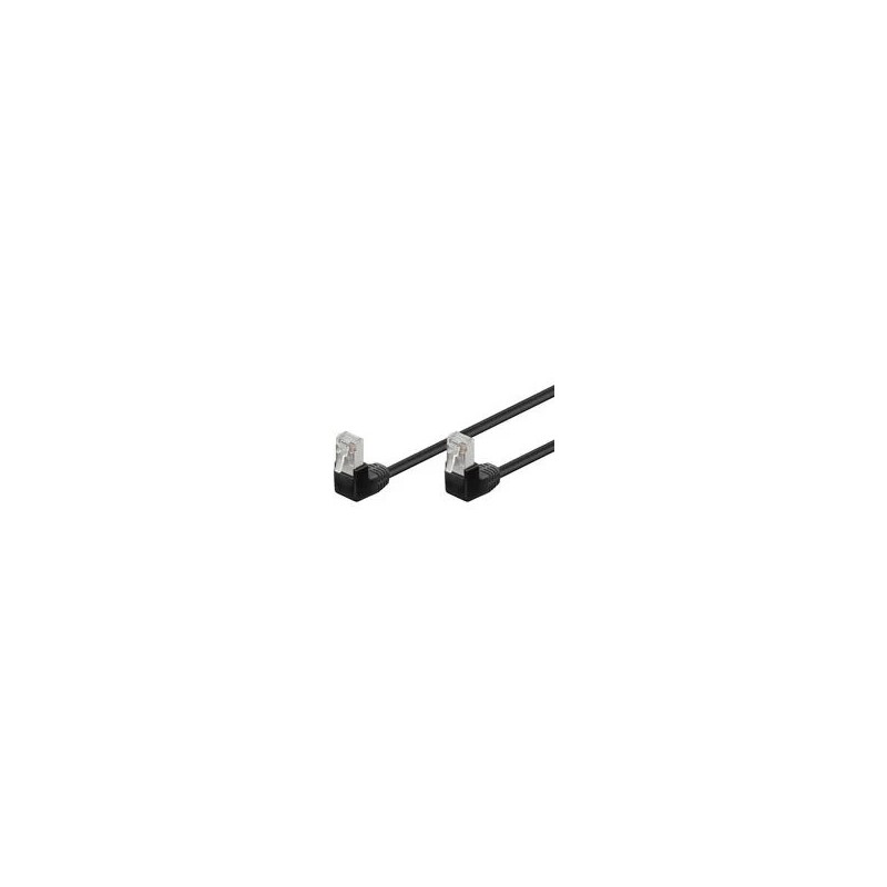 Câble RJ45 coudé Cat 5e F/UTP noir