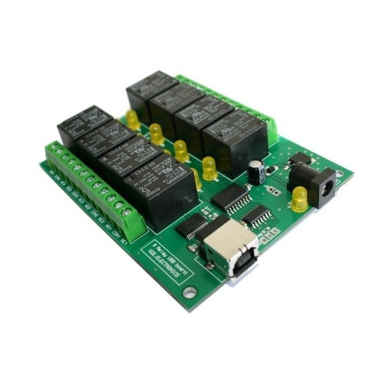 Carte USB, 8 Relais pour PC