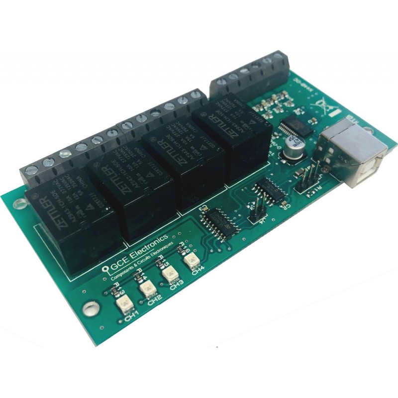 Carte USB 4 sorties relais pour PC