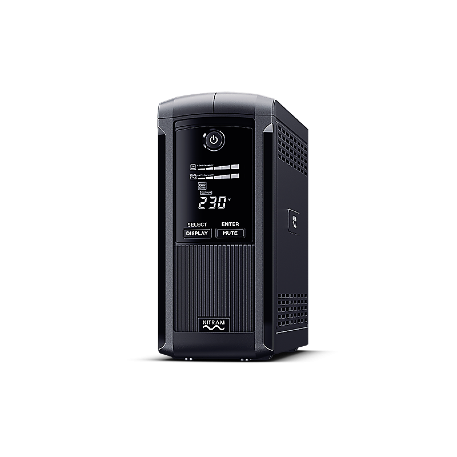 NITRAM - Elite Value Plus 1000 - Onduleur line interactif 1000 VA / 550 W - 4 prises FR
